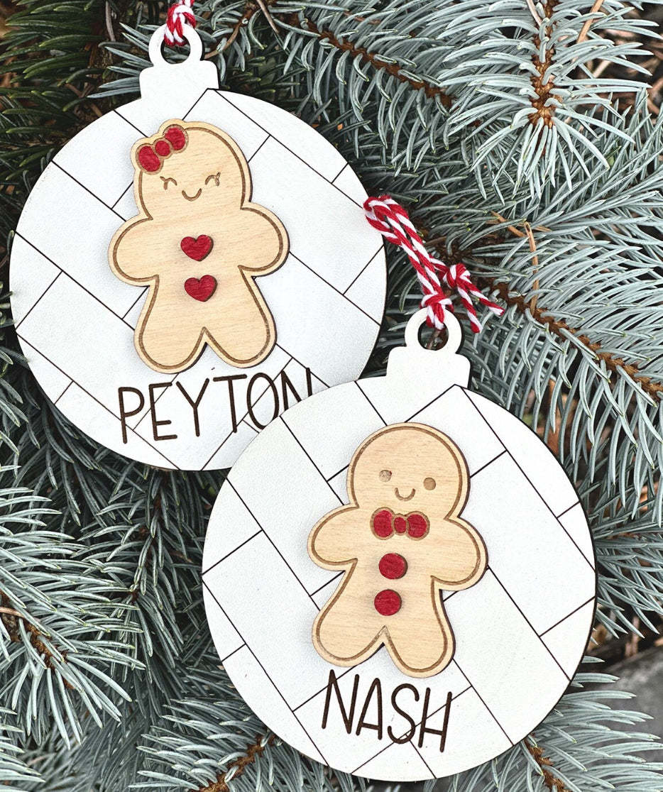 Personalized Gingerbread Ornament no