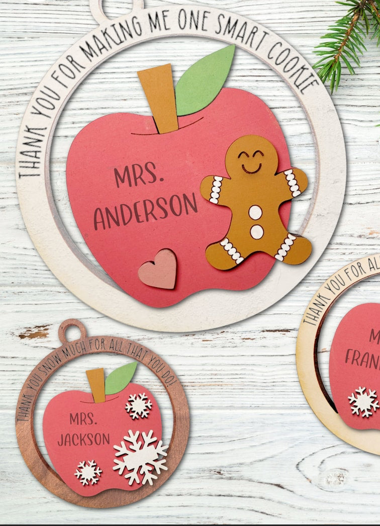 Teacher Gingerbread Ornament