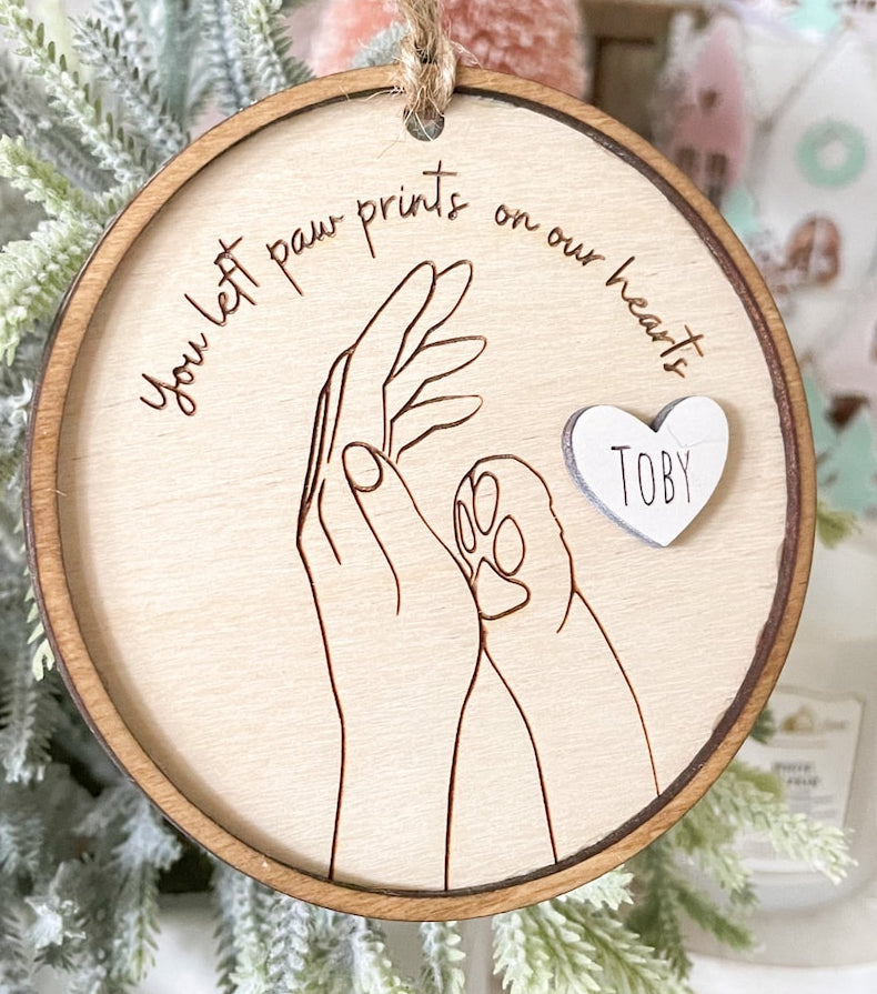 Pet Memorial Ornament- Hand/Paw