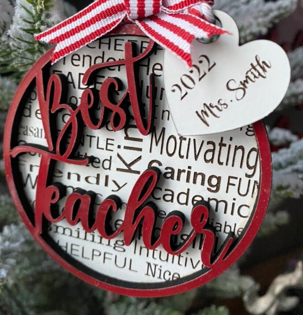 Best Teacher Ornament