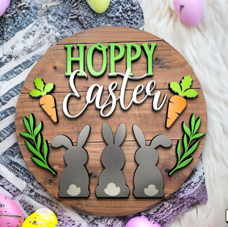 Hoppy Easter Door Hanger