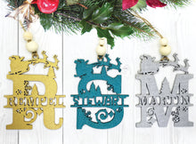 Load image into Gallery viewer, Christmas Monogram Ornament
