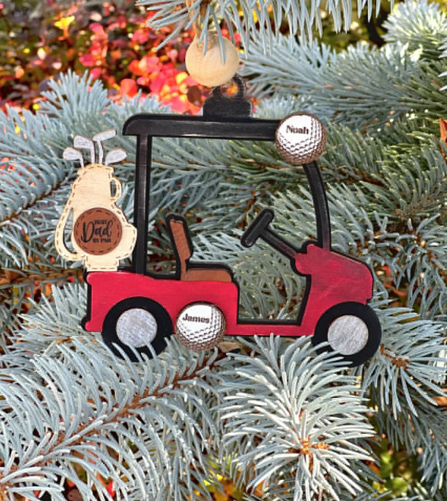 Personalized Golf Ornament