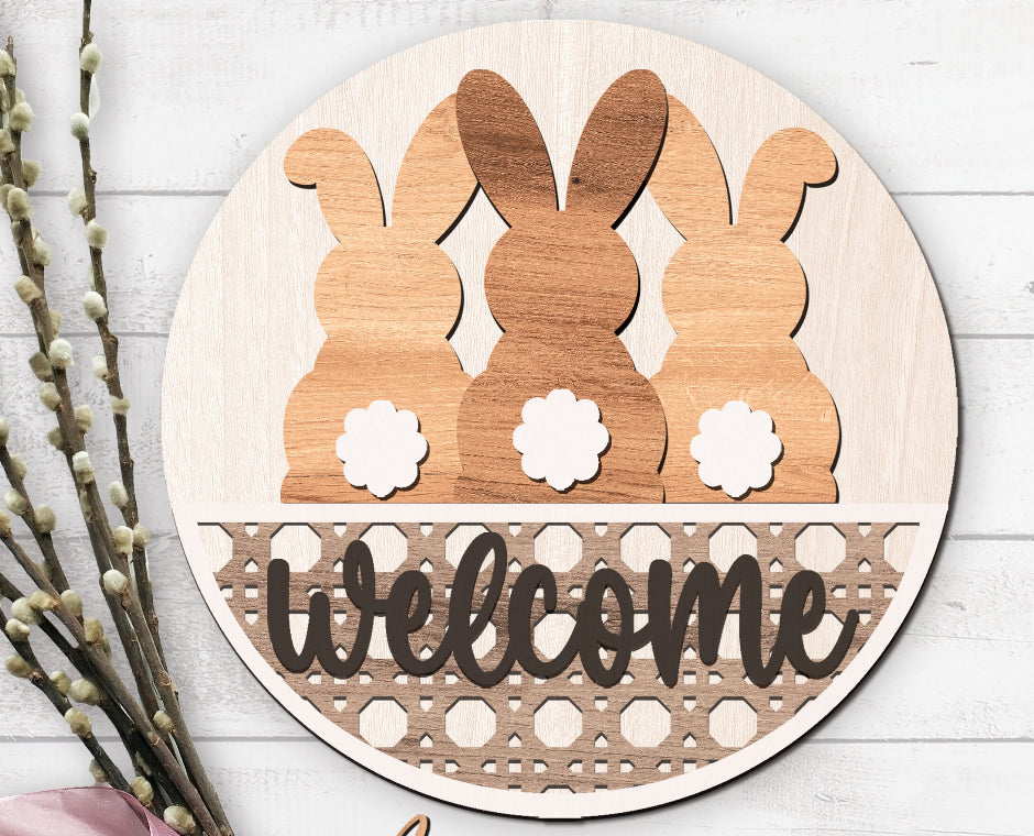 Welcome Easter Door Hanger