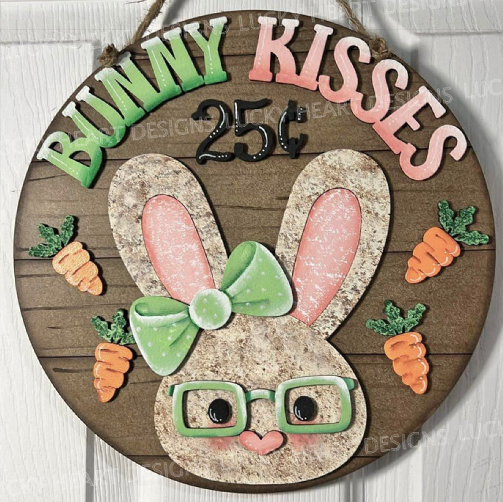 Bunny Kisses Door Hanger