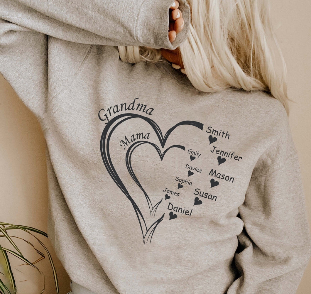 Mothers Day Heart Sweatshirt