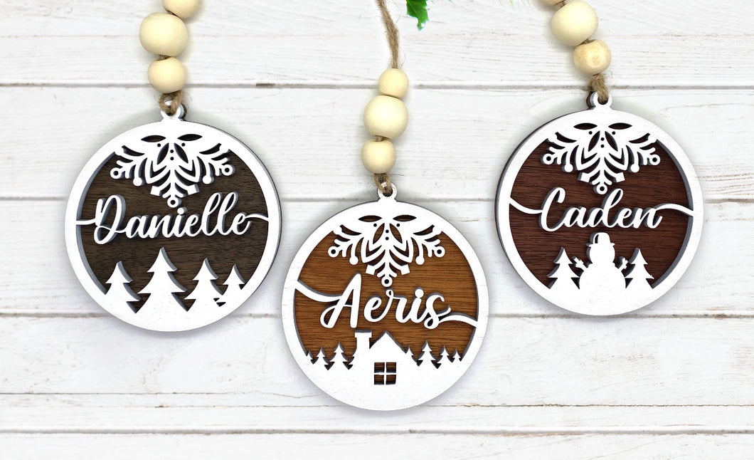 Personalized Name Ornament- 3 options