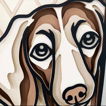 Load image into Gallery viewer, Dachshund Wall Art Brown/Tan
