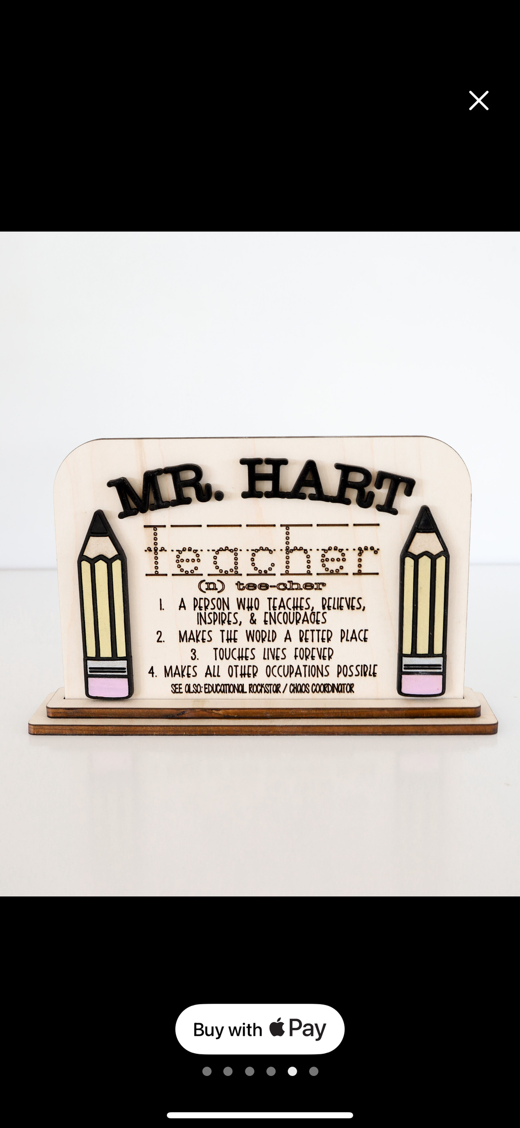 Teacher Desk Sign