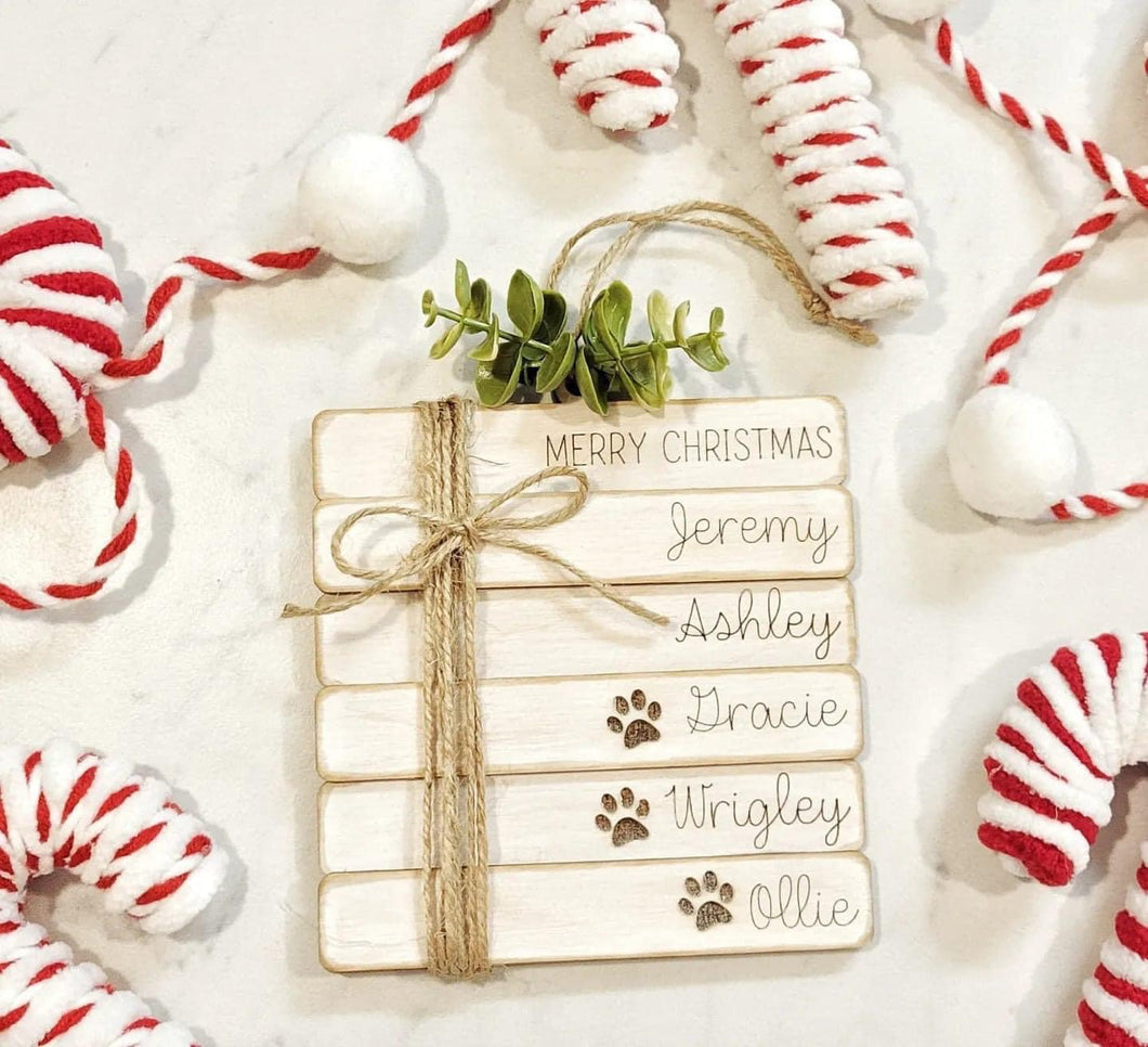 Farmhouse Bookstack Ornament