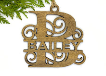 Load image into Gallery viewer, Monogram Last Name Ornament
