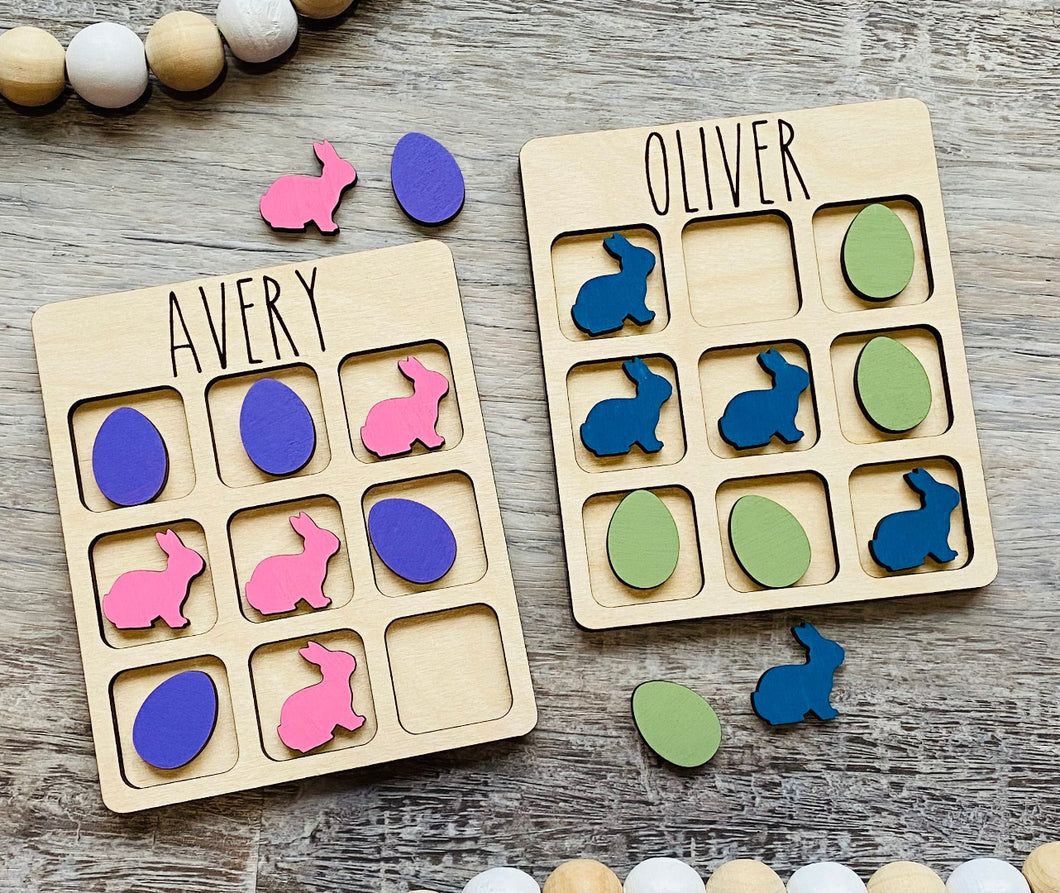 Personalized Easter Tic Tac Toe