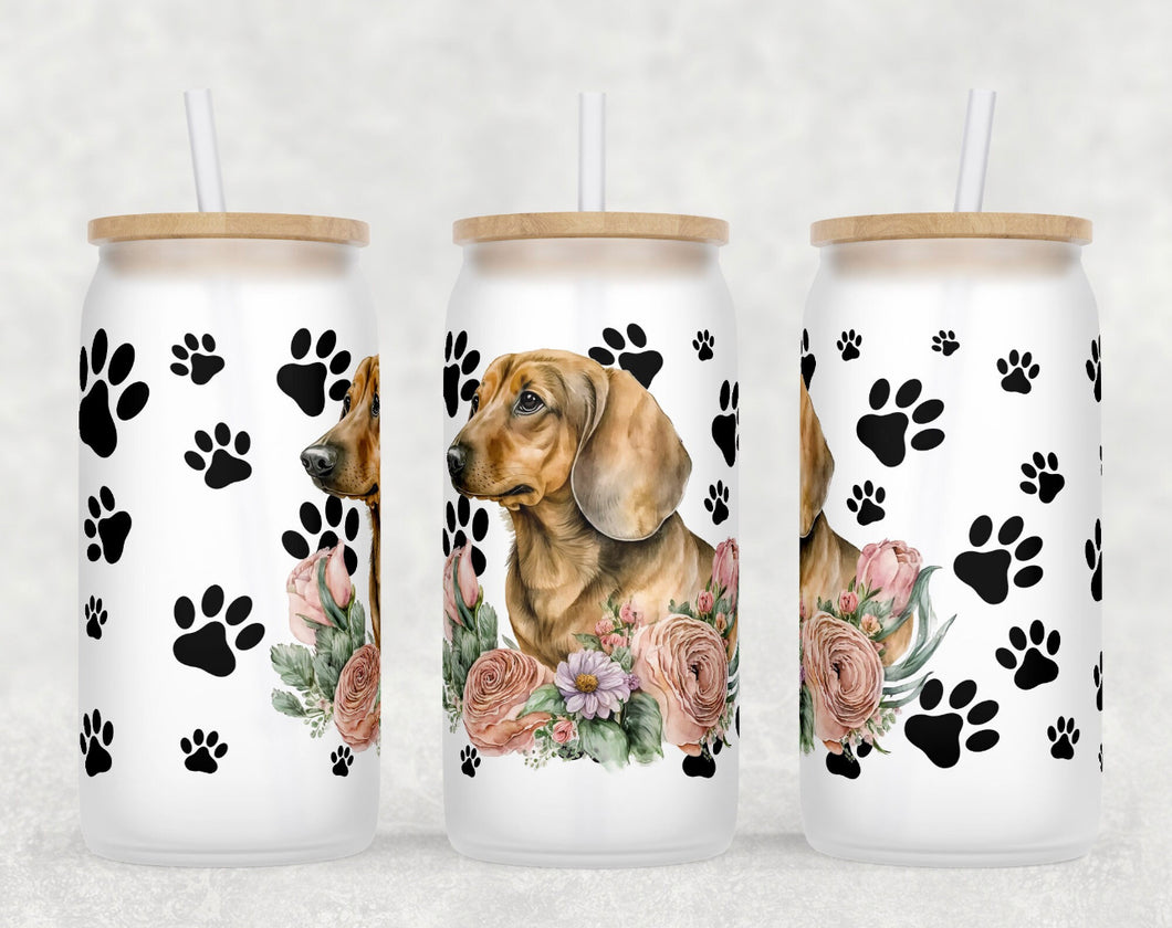 Dachshund Mug Floral