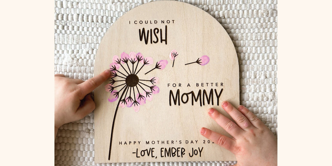 Personalized Mothers Day Sign