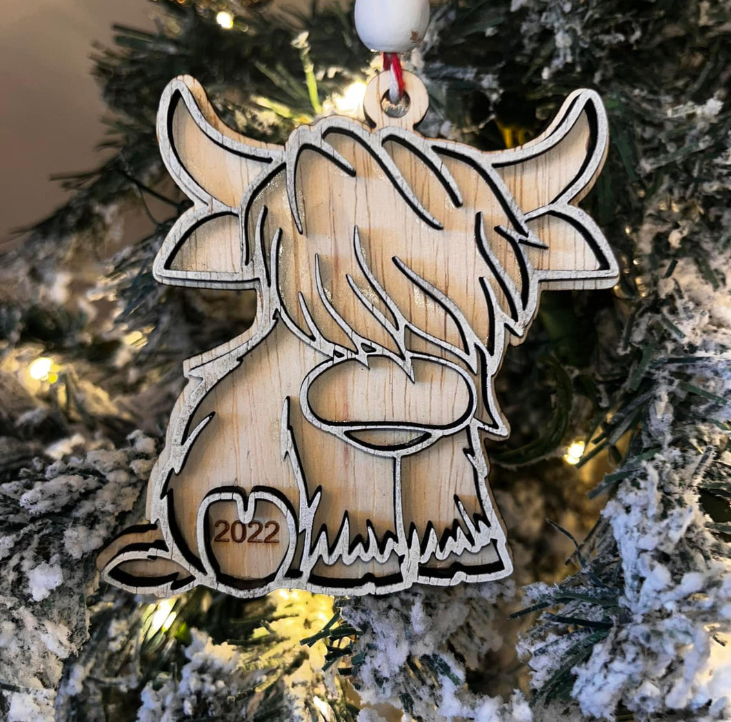 Highland Cow Ornament