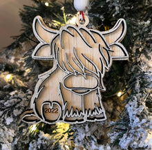 Load image into Gallery viewer, Highland Cow Ornament
