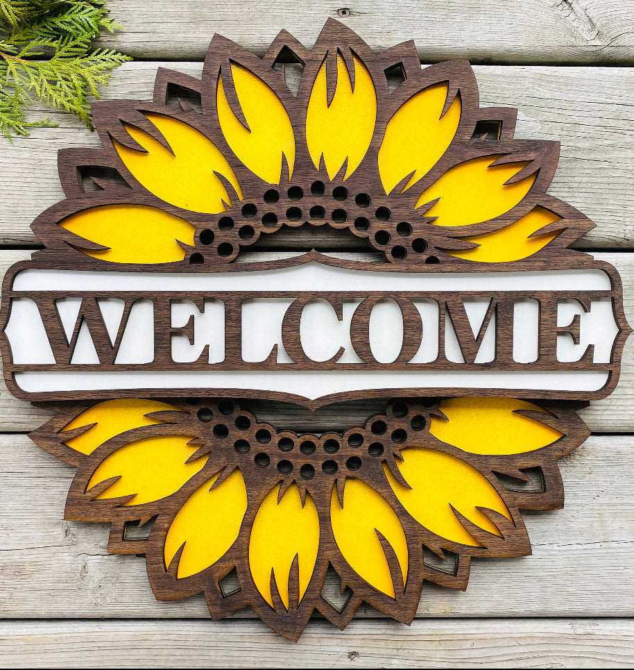 Sunflower Door Hanger