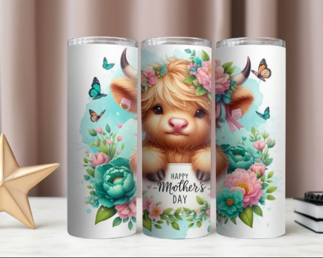 Baby Highland Cow Mothers Day Tumbler