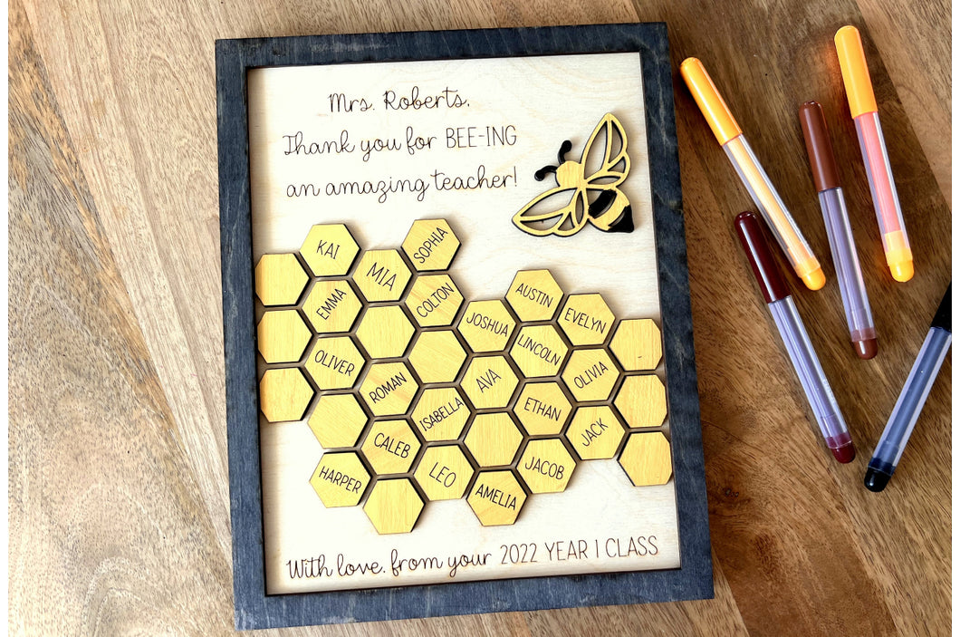 Teacher Class Sign- Bees