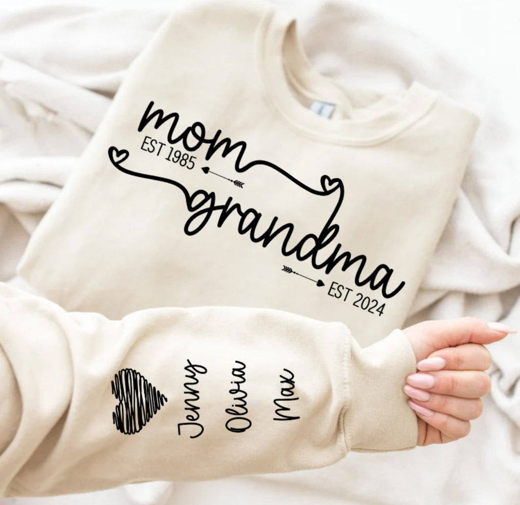 Mom.. Grandma Mothers Day Sweatshirt