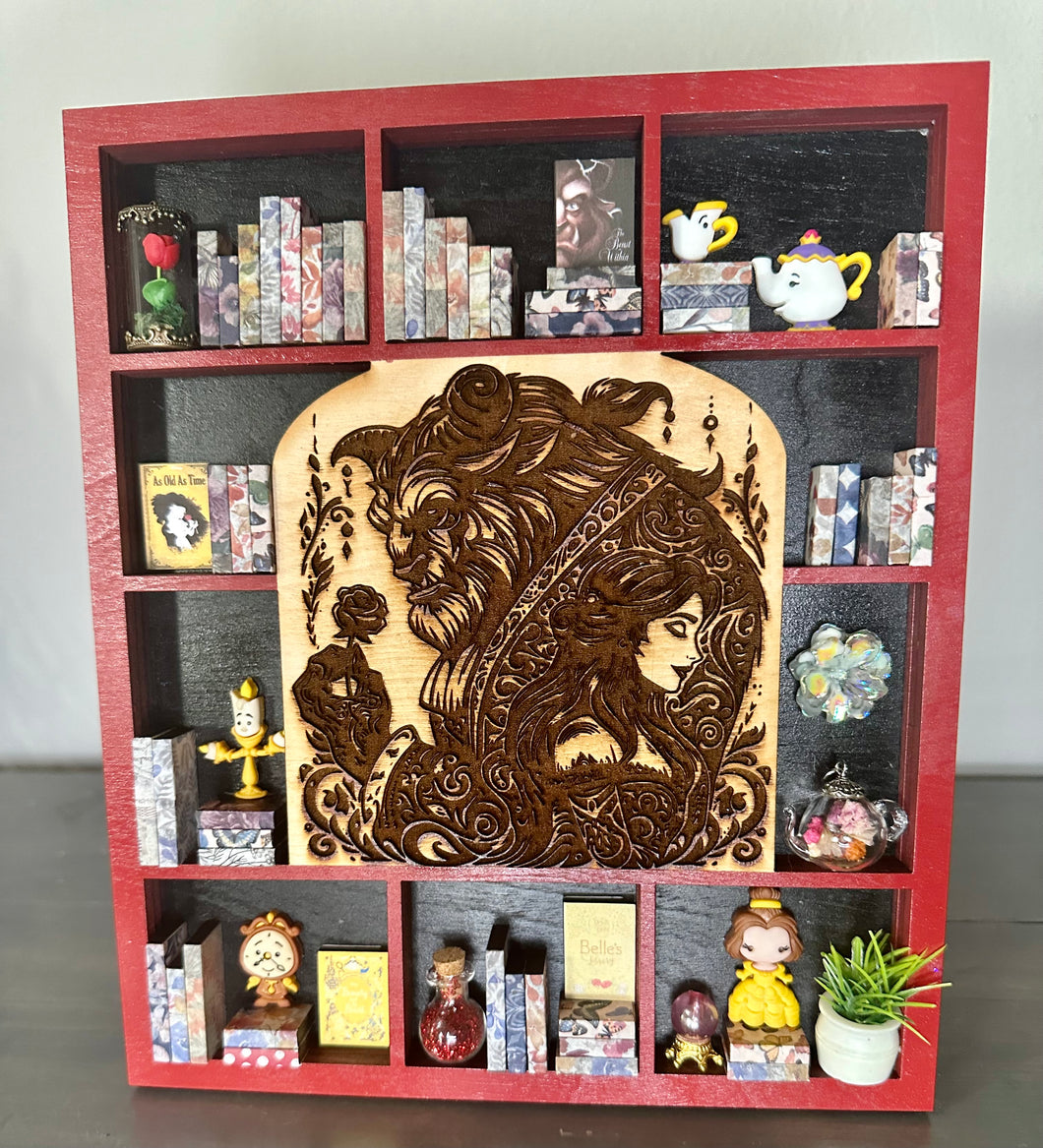 Beauty and The Beast Mini Bookshelf