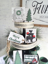 Load image into Gallery viewer, Christmas Tiered Tray Set- light green
