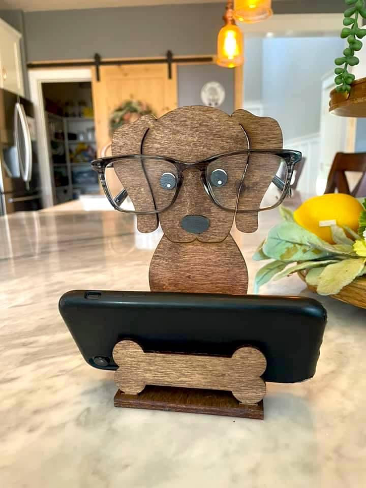 Dachshund Phone/Glasses Holder