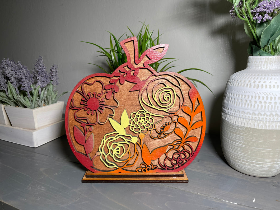 Decorative Floral Pumpkin