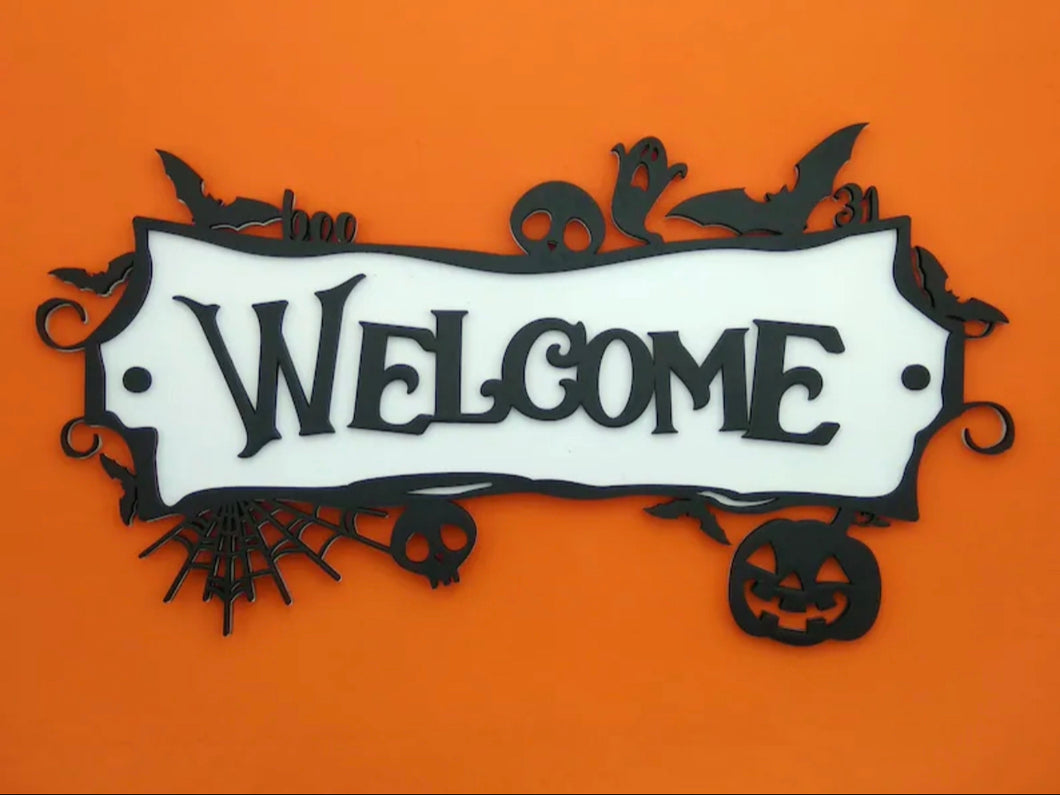 Halloween Welcome Sign