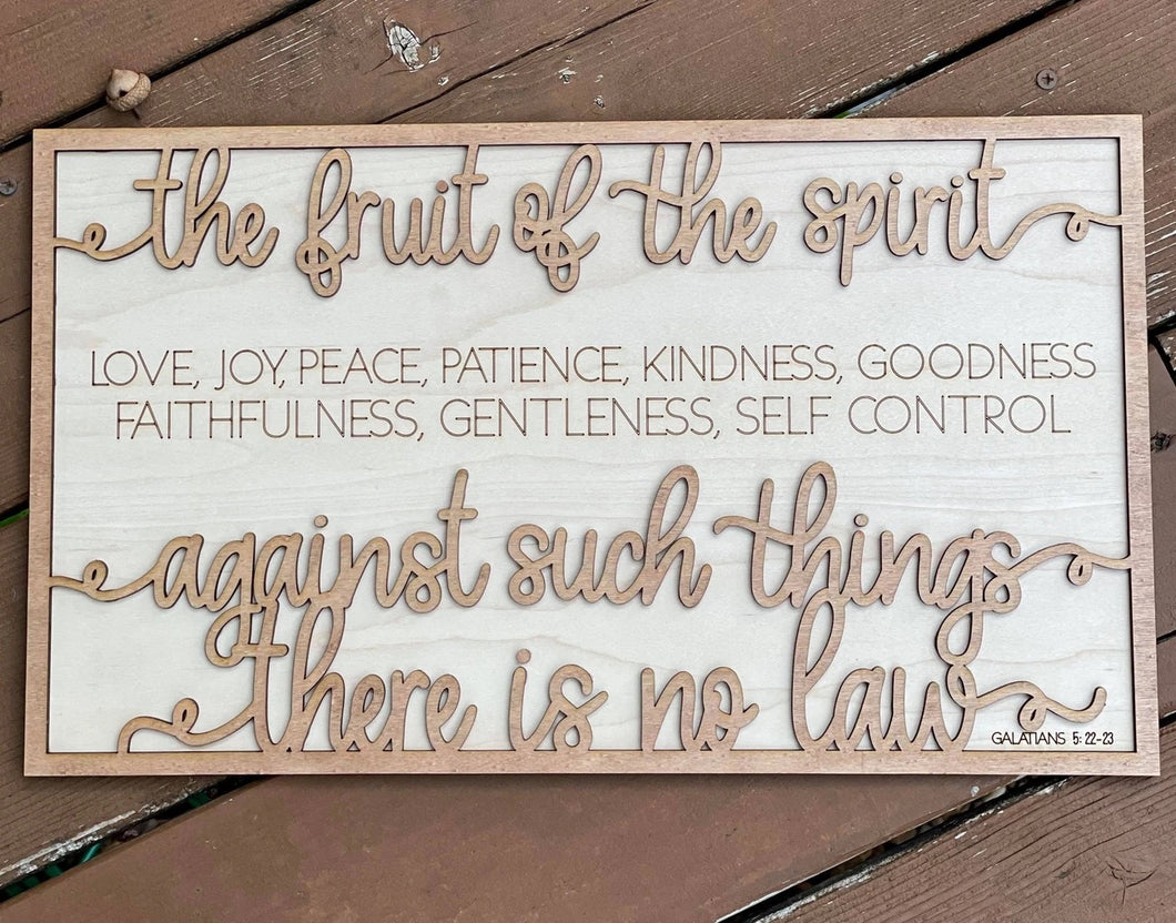 The fruit of the spirit sign