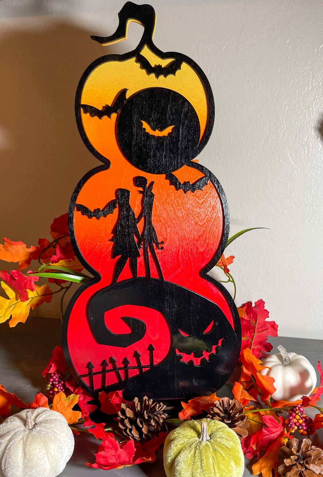 The Nightmare Before Christmas Stacked Pumpkin