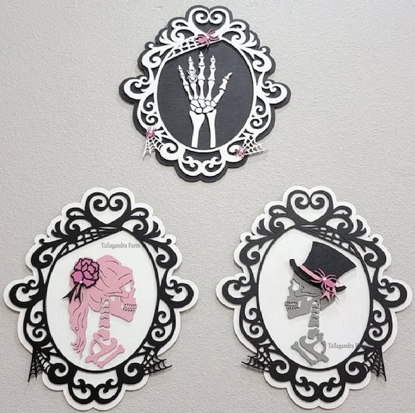 Halloween Cameo Style Frames (set of 3)