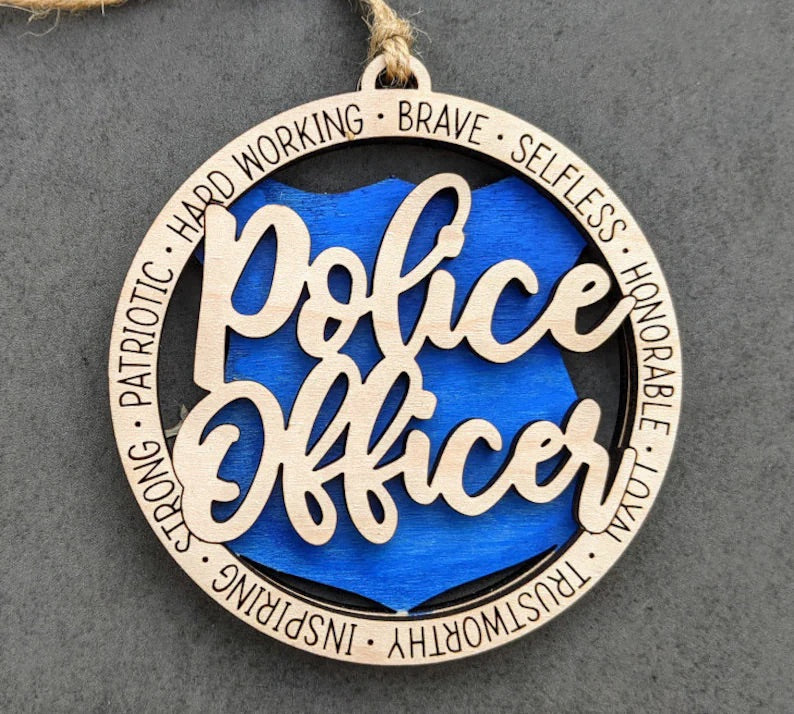 Police Officer Ornament 1