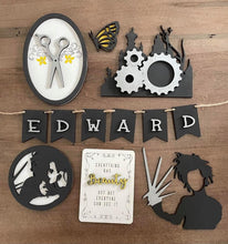 Load image into Gallery viewer, Edward Scissor Hands Tiered Tray Set
