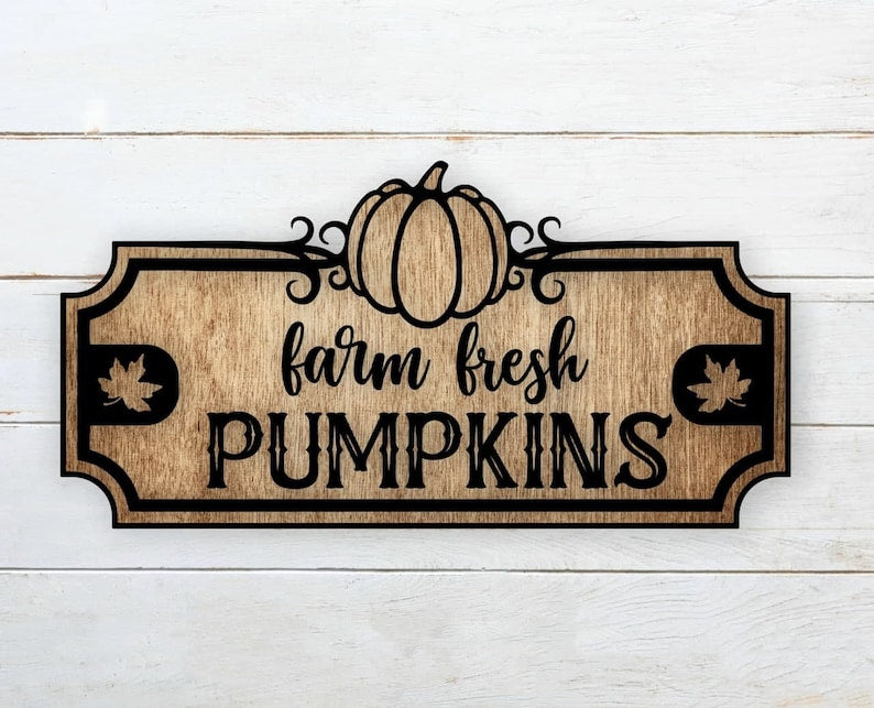 Farm Fresh Pumpkins Sign