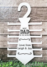 Load image into Gallery viewer, Fathers Day Tie Holder- Personalized
