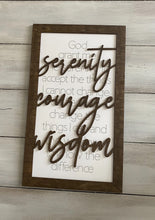 Load image into Gallery viewer, Serenity-Courage-Wisdom Sign
